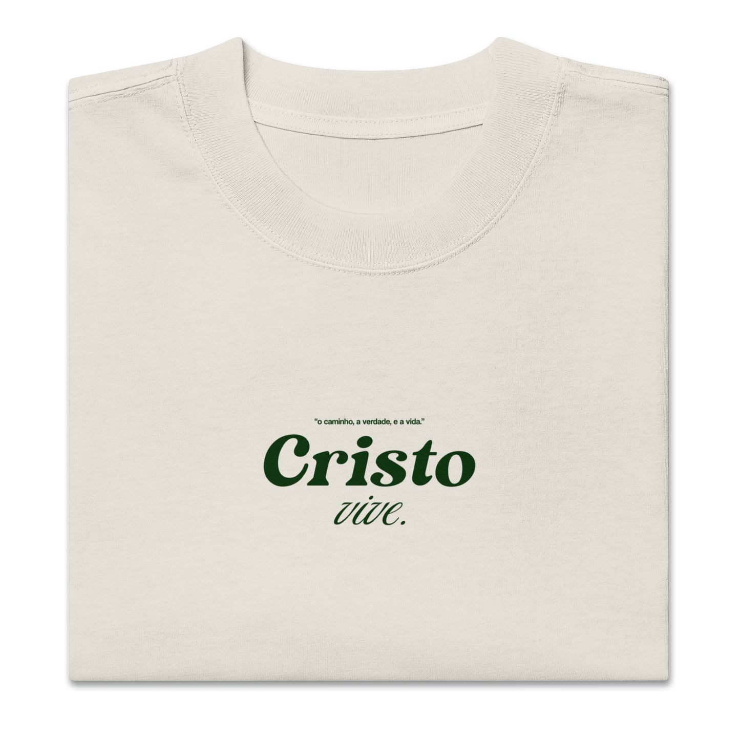 Camiseta Oversized Kyrios Cristo vive.