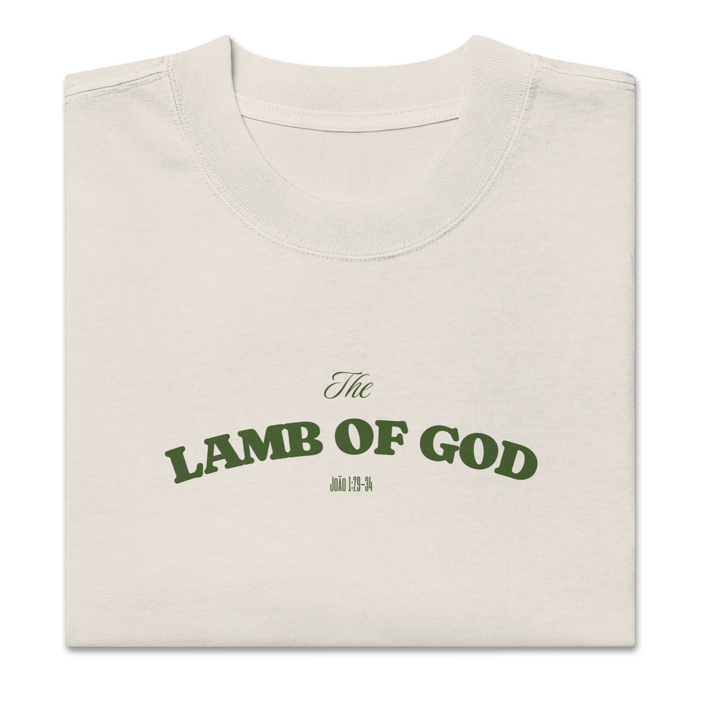 Camiseta Oversized Kyrios Lamb of God Off White.