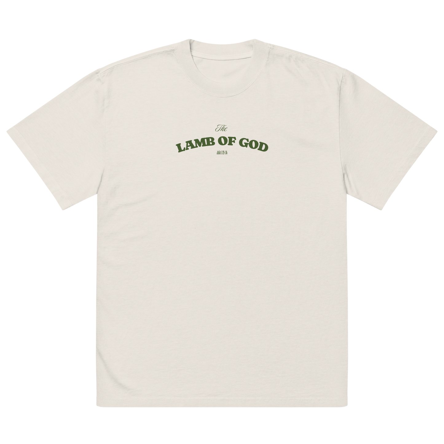 Camiseta Oversized Kyrios Lamb of God Off White.