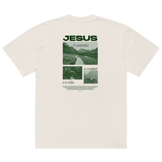Camiseta Oversized Kyrios Cristo vive.